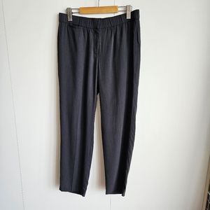 EILEEN FISHER Relaxed Fit Trouser Tencel Lyocell Slate Grey Size Small